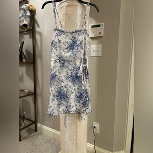 Mi Ami blue and white floral dress like Love shack fancy